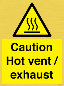 WM16559: Caution Hot vent / exhaust