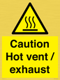 WM16559: Caution Hot vent / exhaust