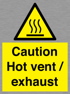 WM16559: Caution Hot vent / exhaust