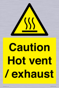 WM16559: Caution Hot vent / exhaust