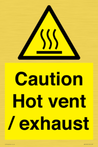 WM16559: Caution Hot vent / exhaust