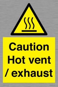 WM16559: Caution Hot vent / exhaust