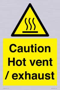 WM16559: Caution Hot vent / exhaust