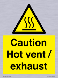 WM16559: Caution Hot vent / exhaust