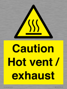 WM16559: Caution Hot vent / exhaust