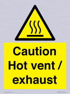 WM16559: Caution Hot vent / exhaust