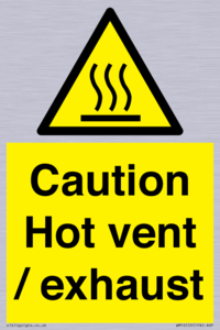 WM16559: Caution Hot vent / exhaust