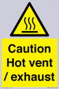 WM16559: Caution Hot vent / exhaust