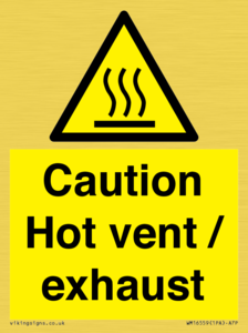 WM16559: Caution Hot vent / exhaust