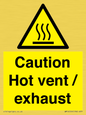 WM16559: Caution Hot vent / exhaust