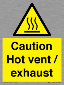 WM16559: Caution Hot vent / exhaust