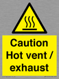 WM16559: Caution Hot vent / exhaust