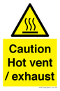 WM16559: Caution Hot vent / exhaust