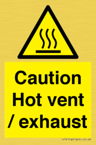 WM16559: Caution Hot vent / exhaust