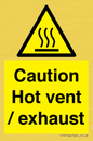 WM16559: Caution Hot vent / exhaust