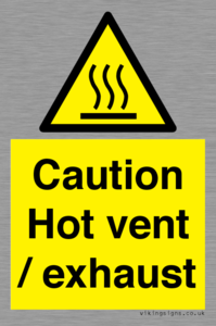 WM16559: Caution Hot vent / exhaust