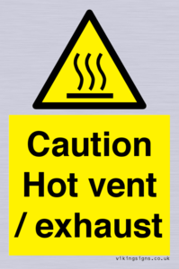 WM16559: Caution Hot vent / exhaust