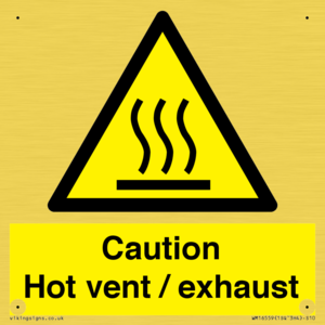 WM16559: Caution Hot vent / exhaust