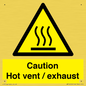 WM16559: Caution Hot vent / exhaust