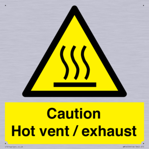 WM16559: Caution Hot vent / exhaust