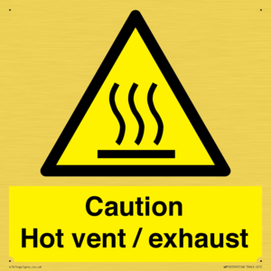 WM16559: Caution Hot vent / exhaust