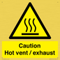 WM16559: Caution Hot vent / exhaust