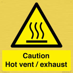 WM16559: Caution Hot vent / exhaust