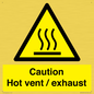 WM16559: Caution Hot vent / exhaust
