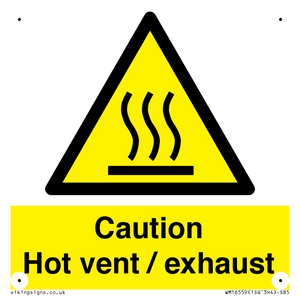 WM16559: Caution Hot vent / exhaust
