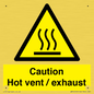 WM16559: Caution Hot vent / exhaust
