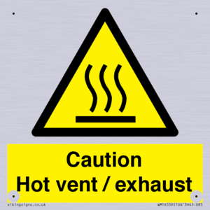 WM16559: Caution Hot vent / exhaust