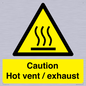 WM16559: Caution Hot vent / exhaust