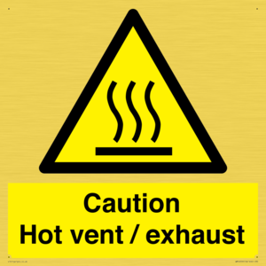 WM16559: Caution Hot vent / exhaust