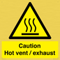 WM16559: Caution Hot vent / exhaust