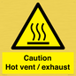 WM16559: Caution Hot vent / exhaust