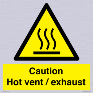WM16559: Caution Hot vent / exhaust