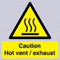 WM16559: Caution Hot vent / exhaust