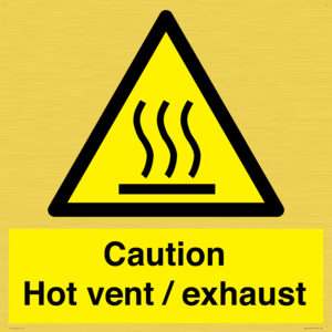 WM16559: Caution Hot vent / exhaust