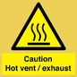 WM16559: Caution Hot vent / exhaust