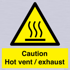 WM16559: Caution Hot vent / exhaust