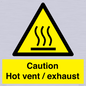 WM16559: Caution Hot vent / exhaust