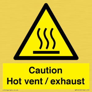 WM16559: Caution Hot vent / exhaust