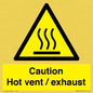 WM16559: Caution Hot vent / exhaust
