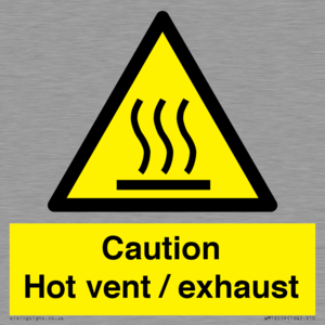 WM16559: Caution Hot vent / exhaust