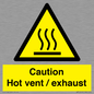 WM16559: Caution Hot vent / exhaust