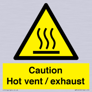 WM16559: Caution Hot vent / exhaust