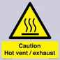 WM16559: Caution Hot vent / exhaust