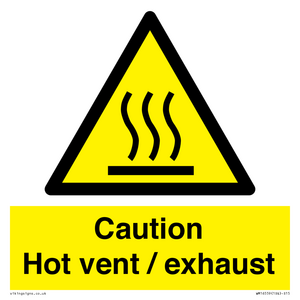 WM16559: Caution Hot vent / exhaust