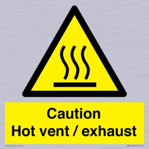 WM16559: Caution Hot vent / exhaust