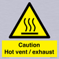 WM16559: Caution Hot vent / exhaust